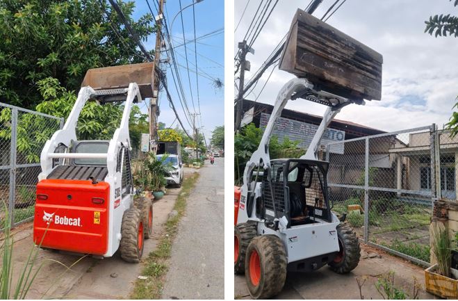 Máy xúc lật quét bụi Bobcat S185