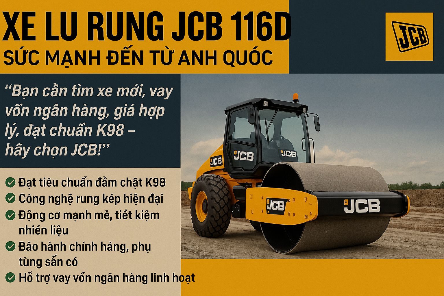 Xe lu rung 14 tấn JCB