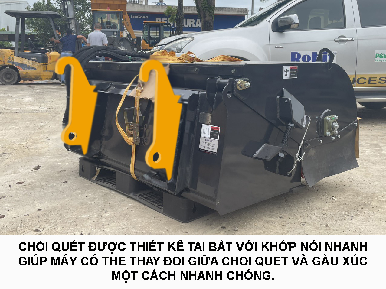 Chổi quét bụi cho máy xúc lật WL928