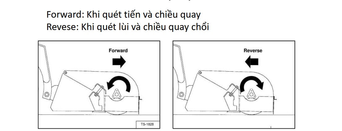 Xe quét đường trong nhà máy xi măng